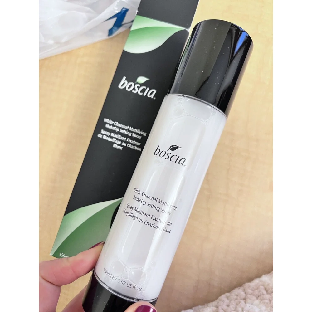 BOSCIA WHITE CHARCOAL Mattifying Makeup Setting Spray 5.0oz/150ml NIB